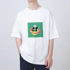 パンダむんのコーヒーカップ オーバーサイズTシャツ