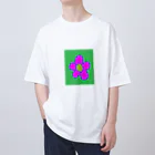 ookayuのゆるっとしたお花 オーバーサイズTシャツ