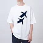 acobi'sの並んで泳ぐペンギン Oversized T-Shirt