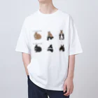 スタジオレッキスのオレンジカラーからブラックオターに変身（うさぎ）！ Oversized T-Shirt