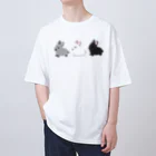 whiterabbit2010のうさぎ三姉妹 オーバーサイズTシャツ