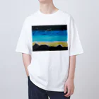 みつまめこshopの山を照らす光 オーバーサイズTシャツ