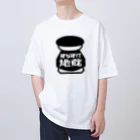 壱岐・八幡まちづくり協議会のはらほげ地蔵（ロゴ×レトロ）ブラック Oversized T-Shirt