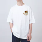 スタジオ ハリバットのタラーク（虚空蔵菩薩）Gold Oversized T-Shirt