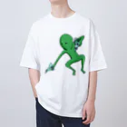 doteauの宇宙人くん：光線ピューピュー オーバーサイズTシャツ