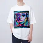 Modern PsychedelicのGALACTIC DIVA#02 オーバーサイズTシャツ