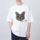 わかばックス工房のグレーのネコちゃん♡ オーバーサイズTシャツ