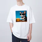 じょんすたいるのPopcorn Cat Oversized T-Shirt