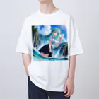 未来アニメスタジオのAIキャラクター Oversized T-Shirt