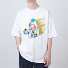 KEITA MIZUTANIのたこ焼きを運ぶドクロ Oversized T-Shirt