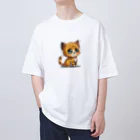 チビアニメのチビ猫 オーバーサイズTシャツ
