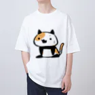 うさやのパンダ風味の三毛猫 Oversized T-Shirt