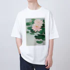 MUGEN ARTの小原古邨　睡蓮　Ohara Koson / Water Lilies オーバーサイズTシャツ