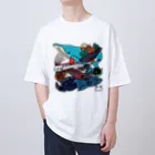 みなとまち層の海の生き物たち オーバーサイズTシャツ