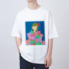 KAEDEsanの花ドレスを着た少女 Oversized T-Shirt