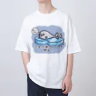 ひよこ男爵とまだむにゃんのごまふあざらにゃん Oversized T-Shirt