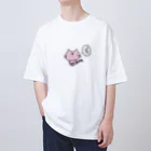 ワンチャンネコチャンのなにもかもだめネコチャン Oversized T-Shirt