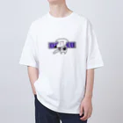 ワンチャンネコチャンのぶどうとワンチャン Oversized T-Shirt