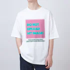 やきとりいのDoNotUploadMyImage＿明るい オーバーサイズTシャツ