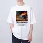 AI-assembleの地球の危機 Crisis on Earth Oversized T-Shirt