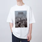 ネコカモプラネットのchaos（白） Oversized T-Shirt