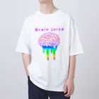 竹ノ子堂 無人販売所の脳汁(Brain juice) オーバーサイズTシャツ