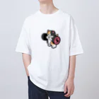 きんにく村SHOPのばーべるニャンコ（三毛猫ver.） Oversized T-Shirt