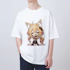 jai-to-anのミコン (Mikon) ver.1 狐の神様、きつね、キツネ オーバーサイズTシャツ