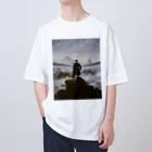 世界美術商店の雲海の上の旅人 / Wanderer above the Sea of Fog オーバーサイズTシャツ