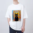 kurokuroの黒猫01 オーバーサイズTシャツ