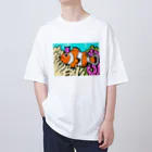 サブカルビジネスセンター尼崎のずっと友達 Oversized T-Shirt