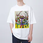 suuのカラフルきのこ Oversized T-Shirt