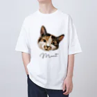 みきぞーん｜保護猫 ミッキー画伯と肉球とおともだちのmint オーバーサイズTシャツ