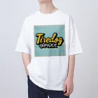 TukaretaINUのTiredog Tシャツ オーバーサイズTシャツ