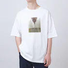 vinegarsudaの朱cardinal オーバーサイズTシャツ