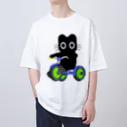 Suzutakaのくろねこクロル（三輪車） オーバーサイズTシャツ