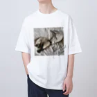 co_ki_tuのシャムネコとシャムトラネコ Oversized T-Shirt