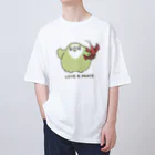 カカポのかぽぽのLOVE and PEACE オーバーサイズTシャツ