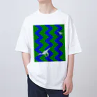 DiNOSAUR MARKeT/恐竜の旅する恐竜モノニクス　Wild Rivers オーバーサイズTシャツ