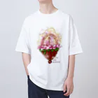 ハッピースマイルの神様の乗り物 Oversized T-Shirt