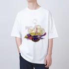 ハッピースマイルの神様の乗り物 Oversized T-Shirt