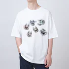 フレンチブルドッグ集のフレブル集合 Oversized T-Shirt