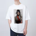 News US Suzuri Storeの侍 サムライアート 其の壱 Oversized T-Shirt