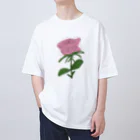 サラスシのmy ROSE ピンク Oversized T-Shirt