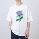 サラスシのmy ROSE パープル Oversized T-Shirt