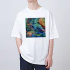 【抽象画】melty moon【フルイドアート】の恒星 Oversized T-Shirt