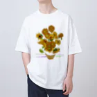 art-Laboのゴッホ 【世界の名画】 ひまわり アレンジ ポスト印象派 絵画 美術 art van Gogh オーバーサイズTシャツ