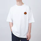 にょんのTシャツ屋さんのかぼちゃのランタン Oversized T-Shirt