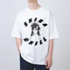 MessagEの黒柴ドリル オーバーサイズTシャツ