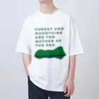 tidepoolの森と山は海の母design オーバーサイズTシャツ